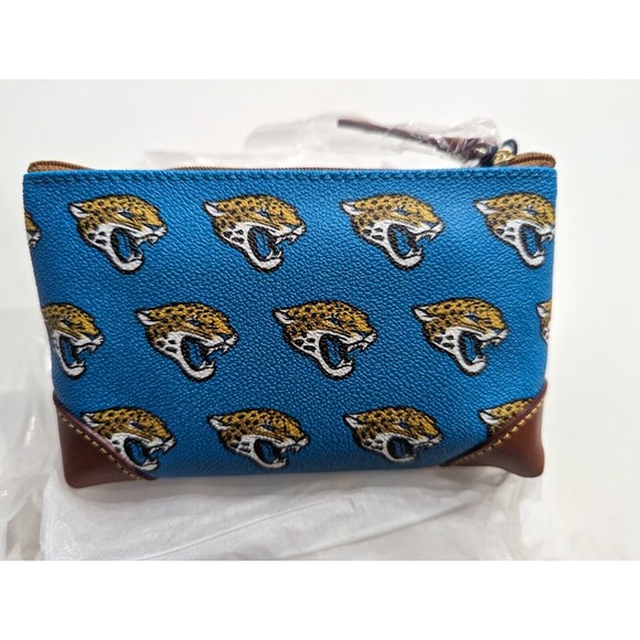 Dooney & Bourke NFL Jacksonville Jaguars Cosmetic Case/Mini Bag New with Tags - Picture 2 of 7